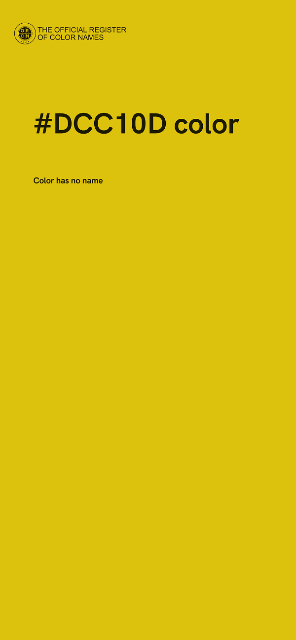 #DCC10D color image
