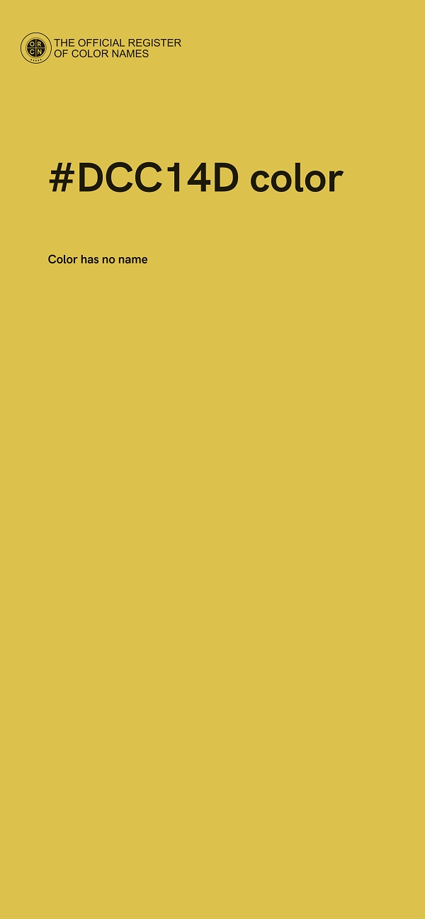 #DCC14D color image