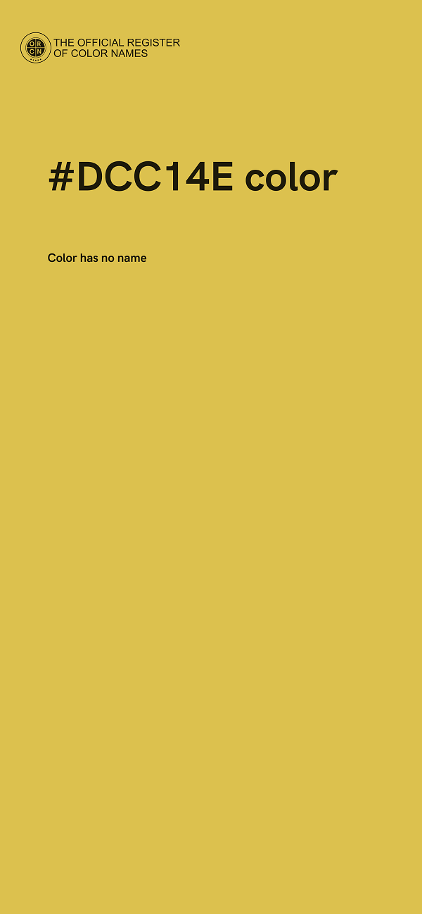 #DCC14E color image