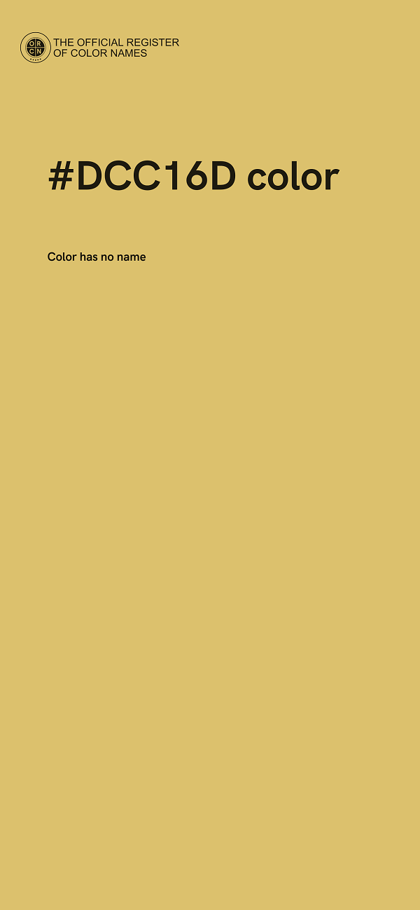 #DCC16D color image