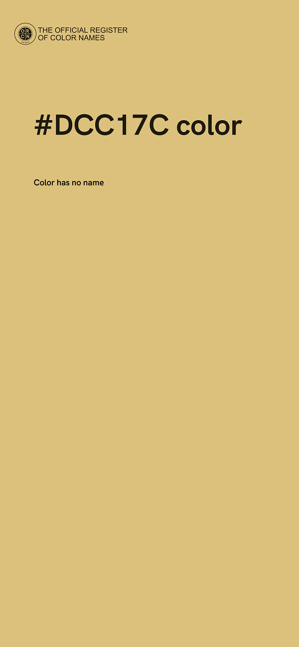 #DCC17C color image