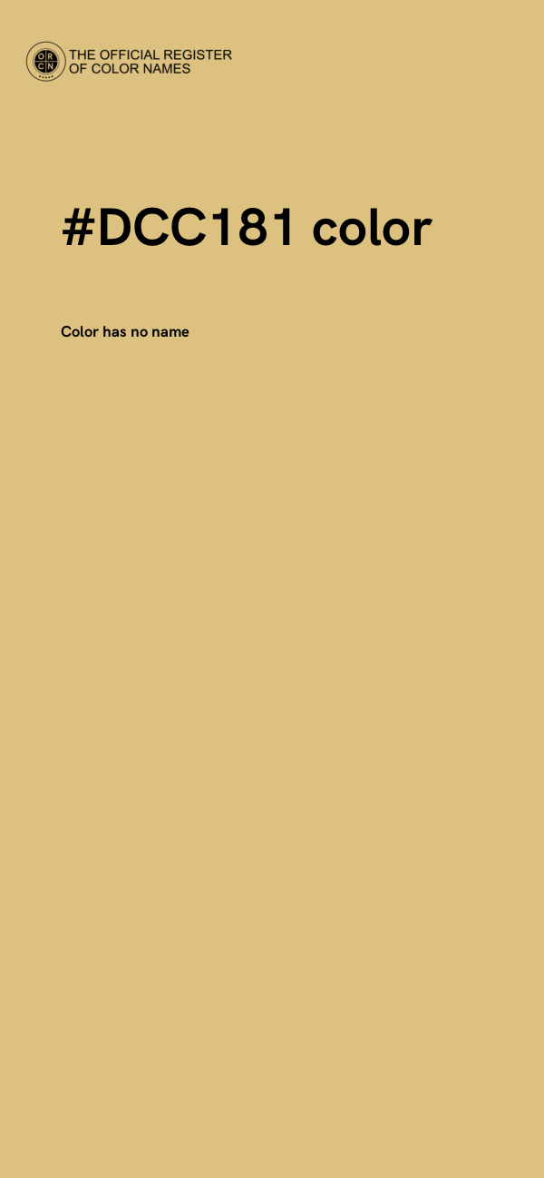 #DCC181 color image
