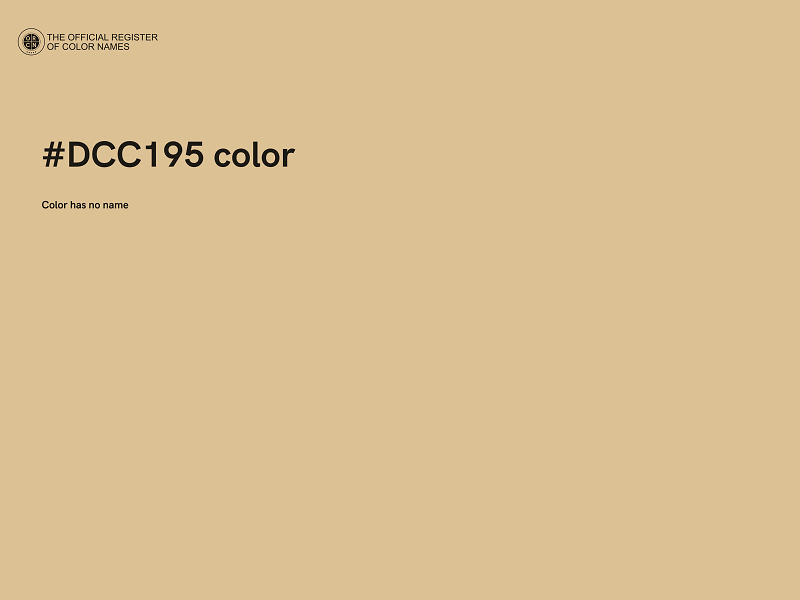 #DCC195 color image