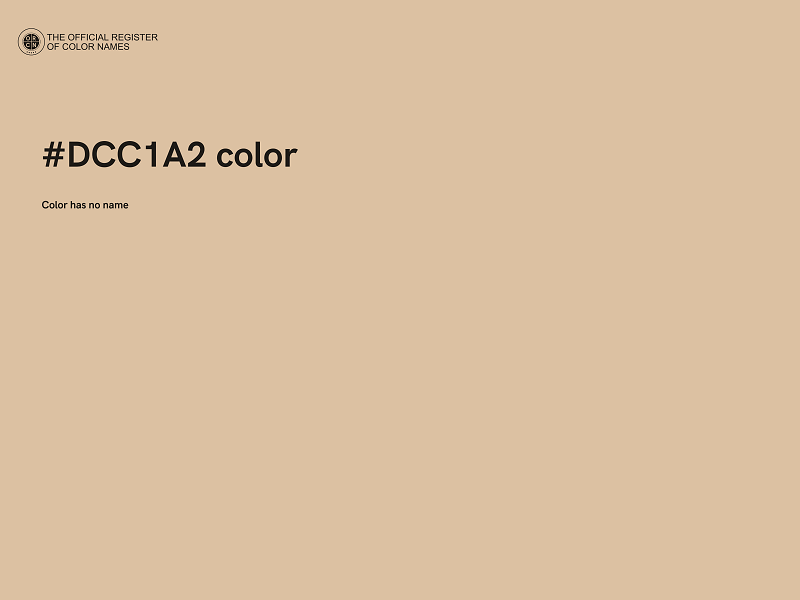 #DCC1A2 color image