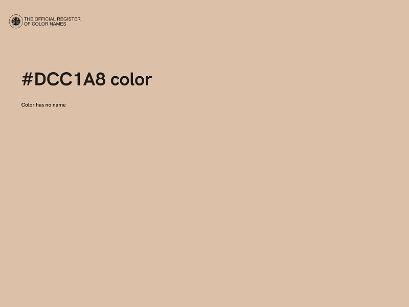 #DCC1A8 color image