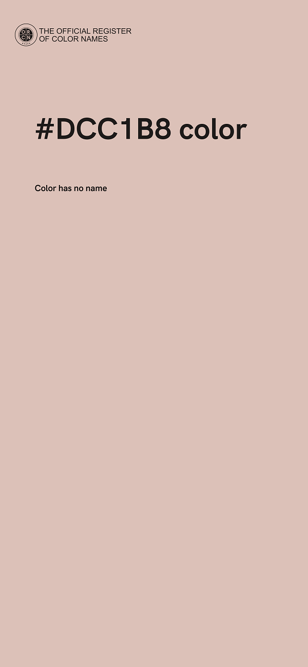 #DCC1B8 color image