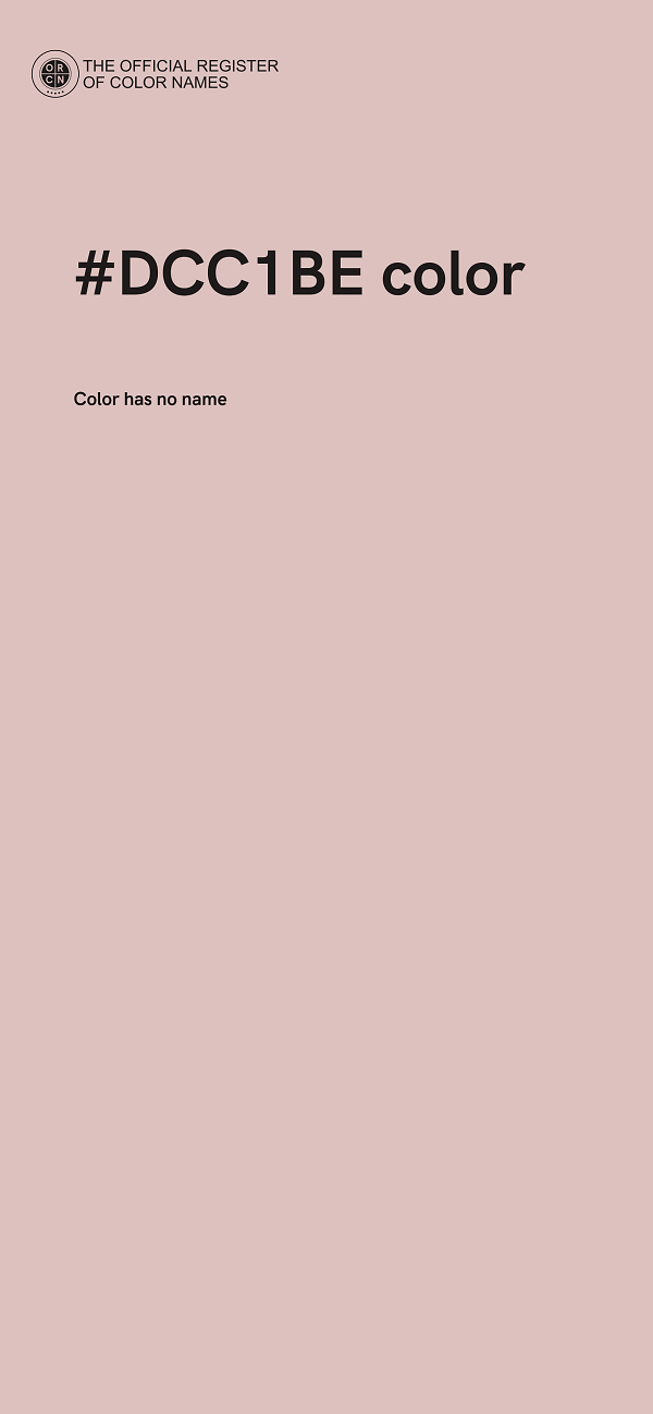#DCC1BE color image