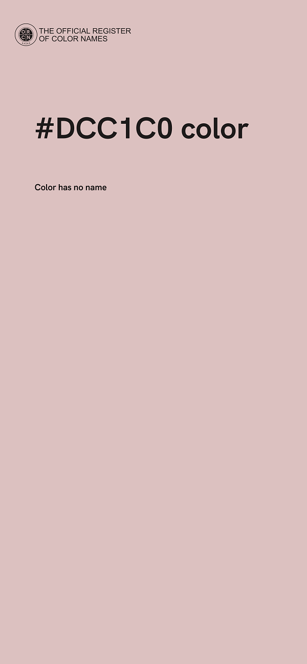 #DCC1C0 color image
