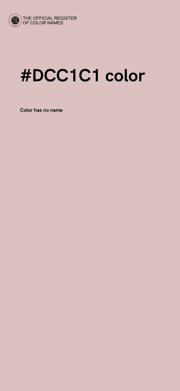 #DCC1C1 color image
