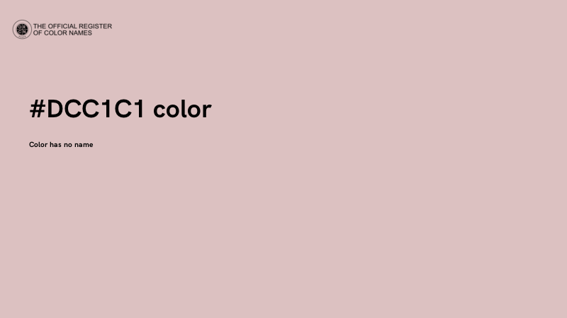 #DCC1C1 color image