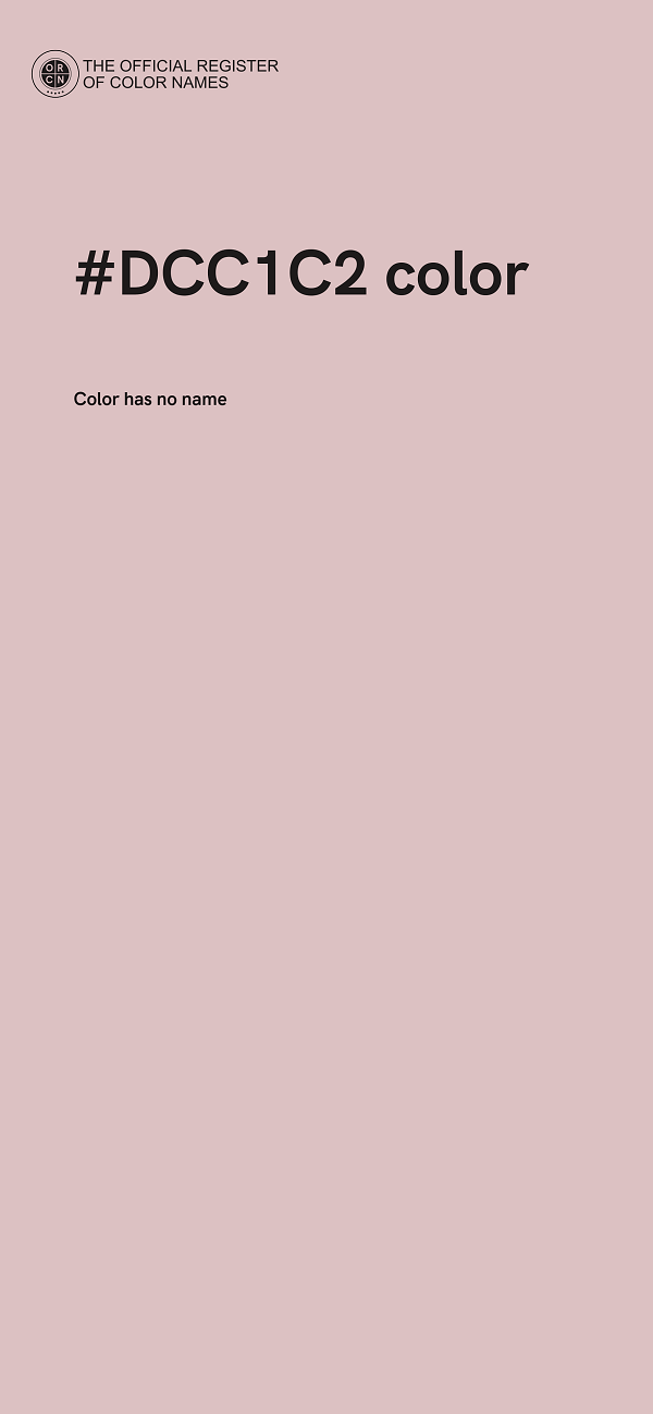 #DCC1C2 color image