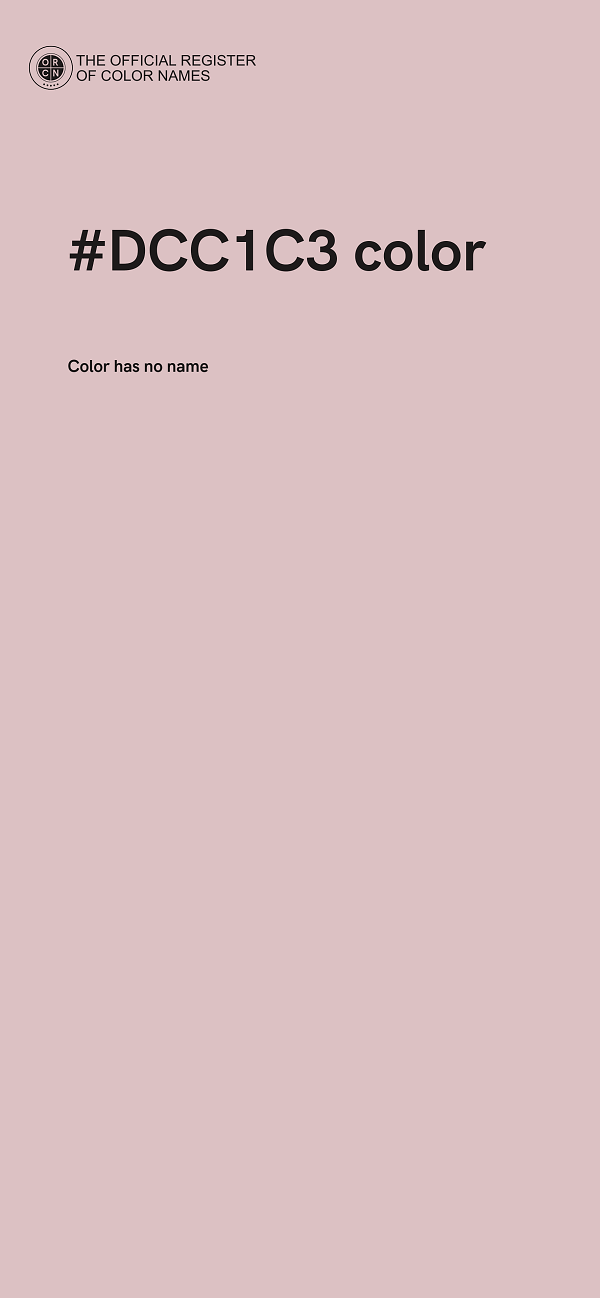#DCC1C3 color image