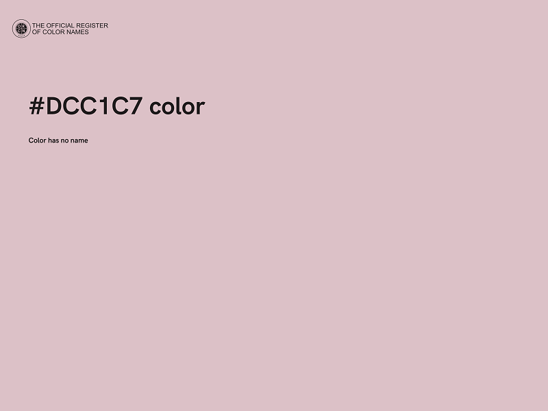 #DCC1C7 color image