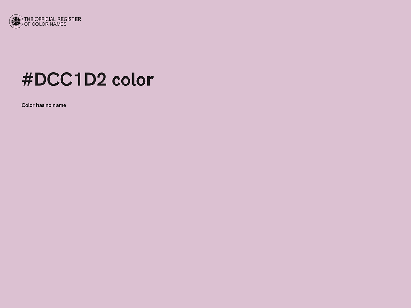 #DCC1D2 color image