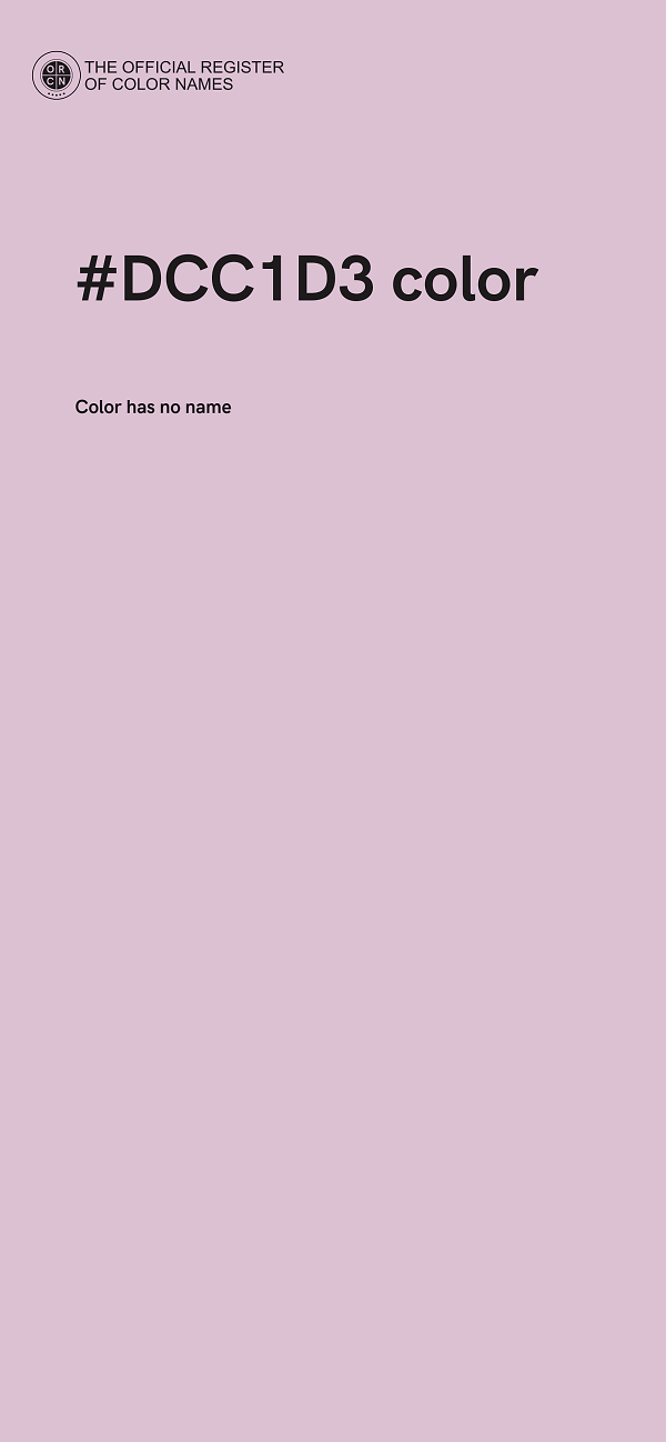 #DCC1D3 color image