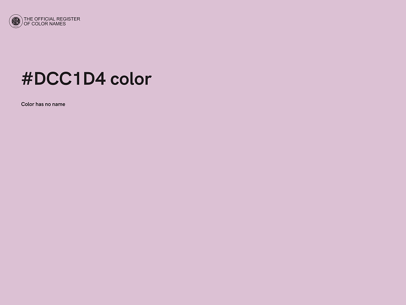#DCC1D4 color image