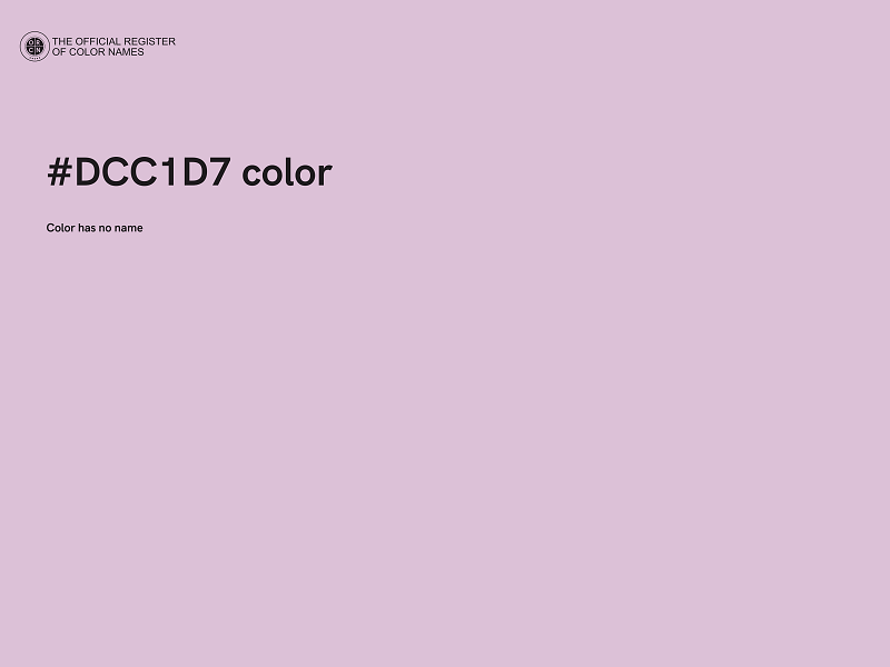 #DCC1D7 color image