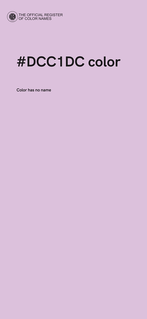 #DCC1DC color image