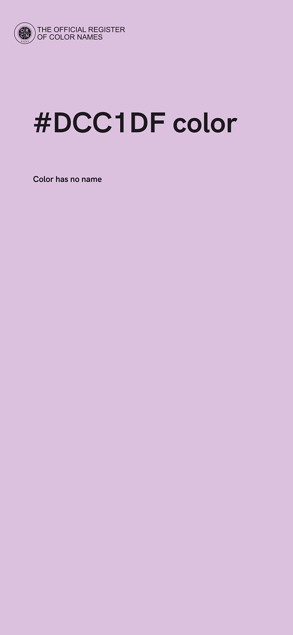 #DCC1DF color image