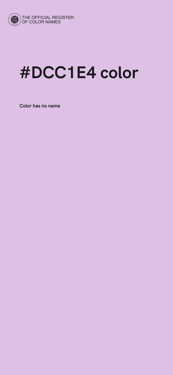 #DCC1E4 color image
