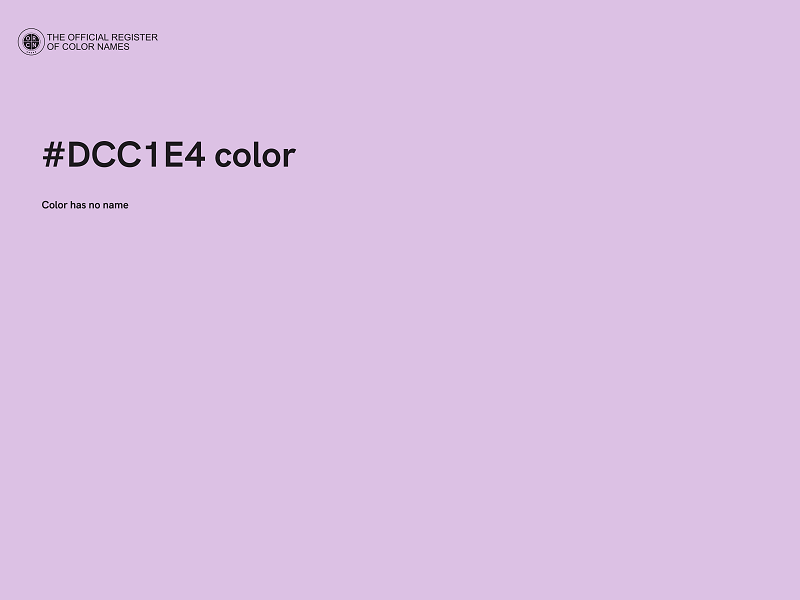 #DCC1E4 color image