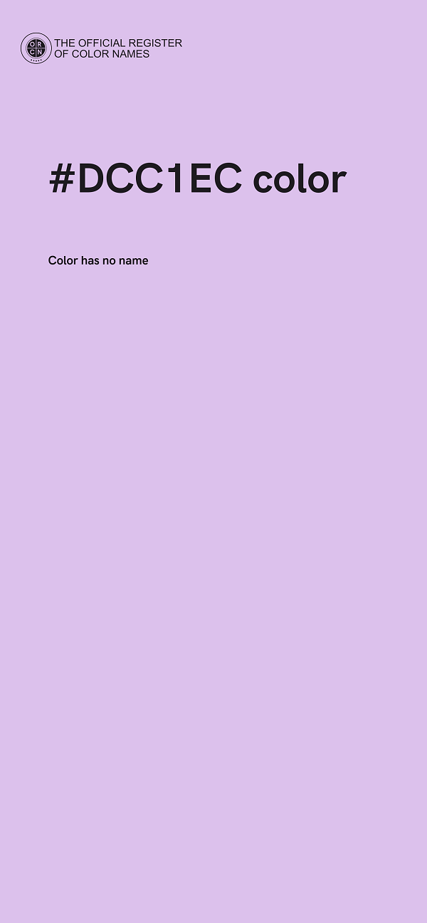 #DCC1EC color image