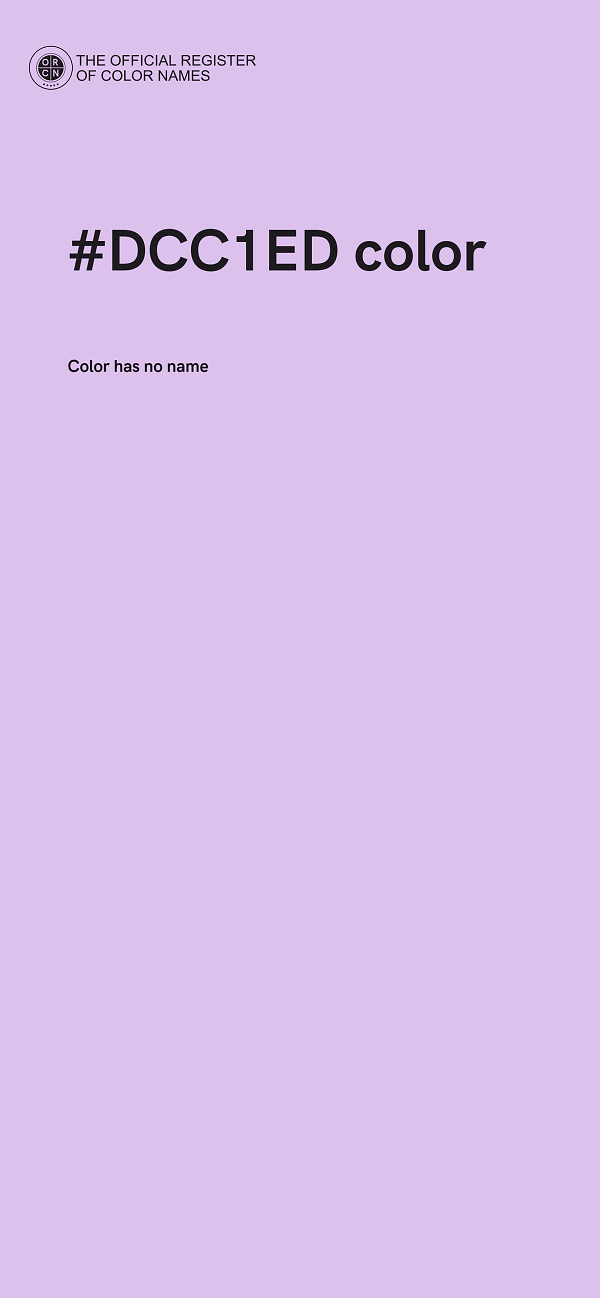 #DCC1ED color image
