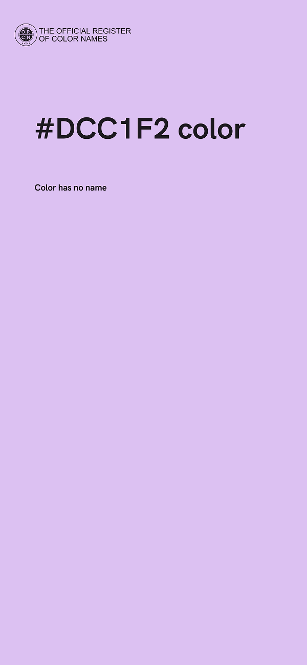 #DCC1F2 color image