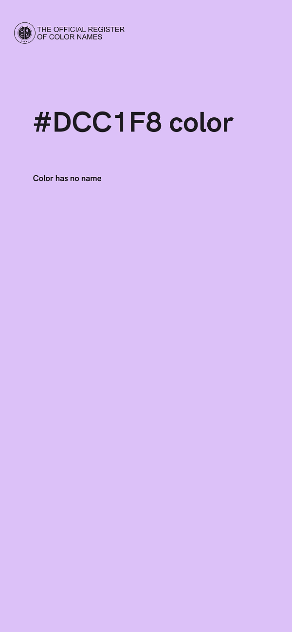 #DCC1F8 color image