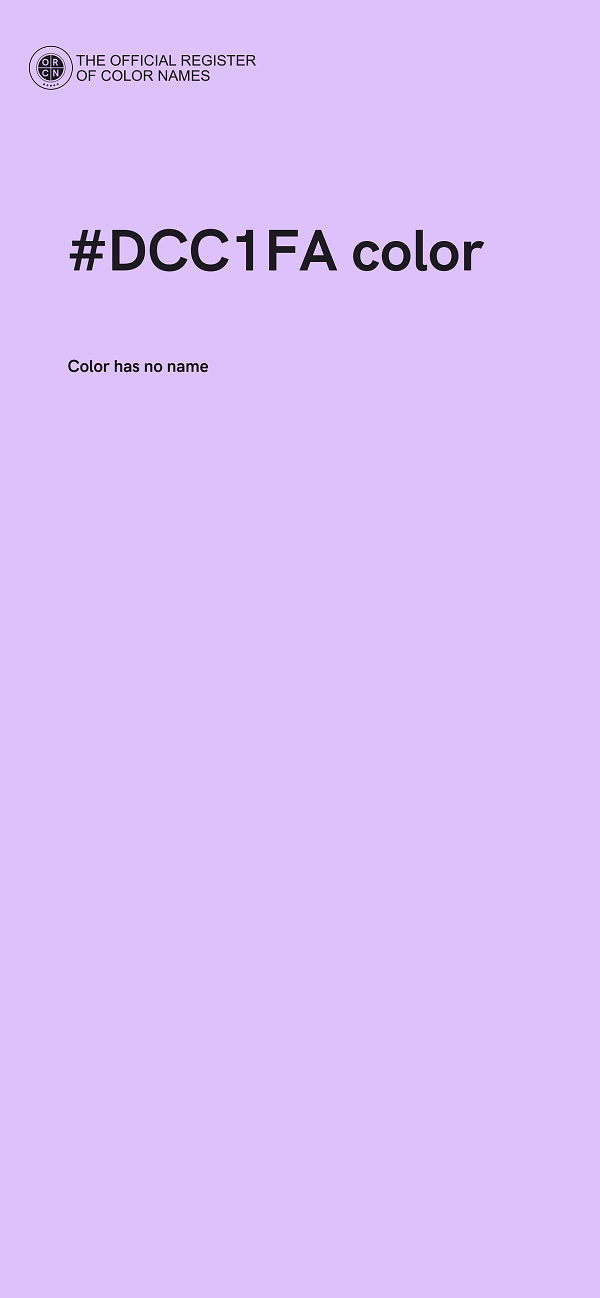 #DCC1FA color image