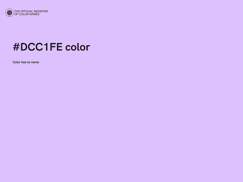 #DCC1FE color image