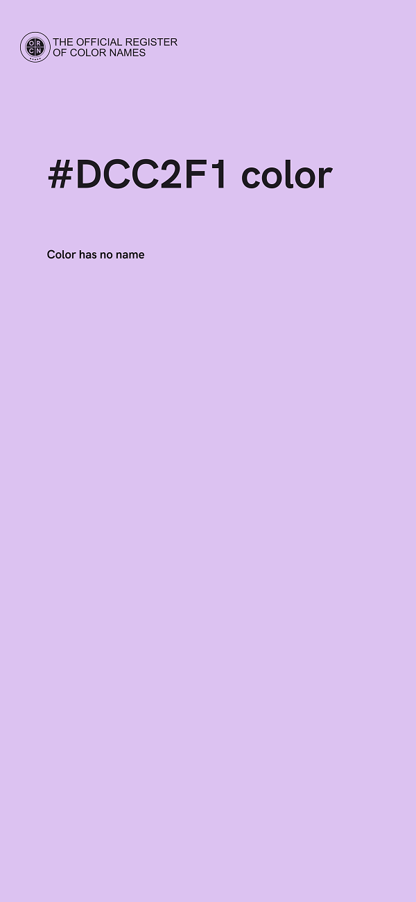 #DCC2F1 color image