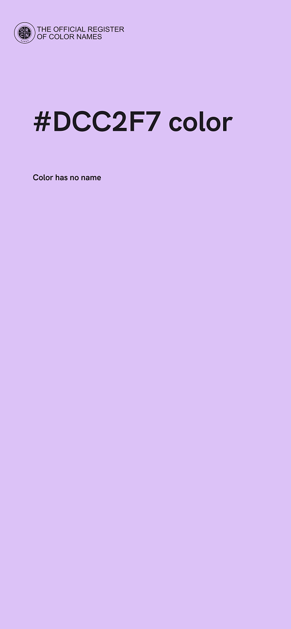 #DCC2F7 color image