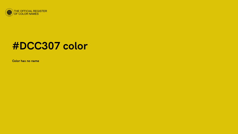 #DCC307 color image