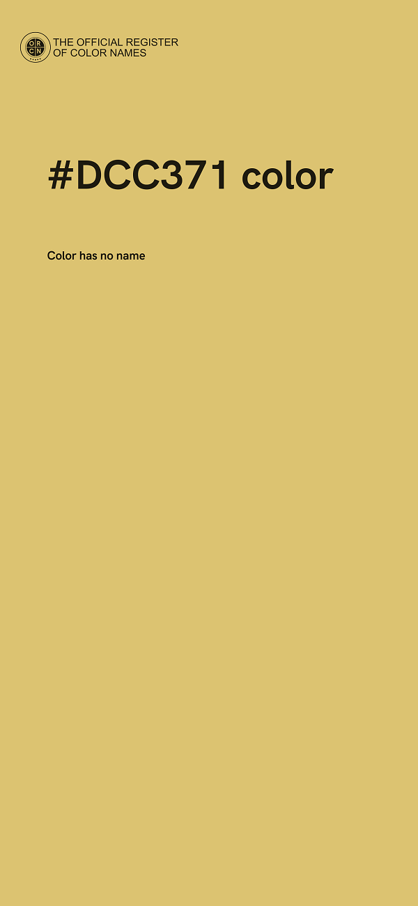 #DCC371 color image