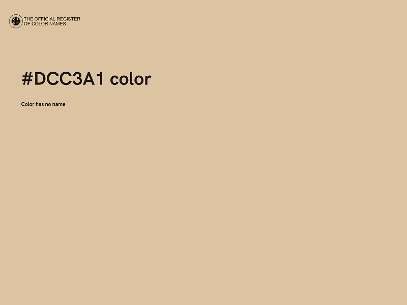 #DCC3A1 color image