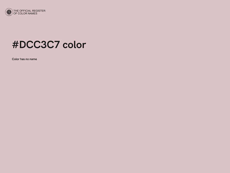 #DCC3C7 color image