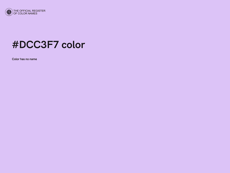 #DCC3F7 color image