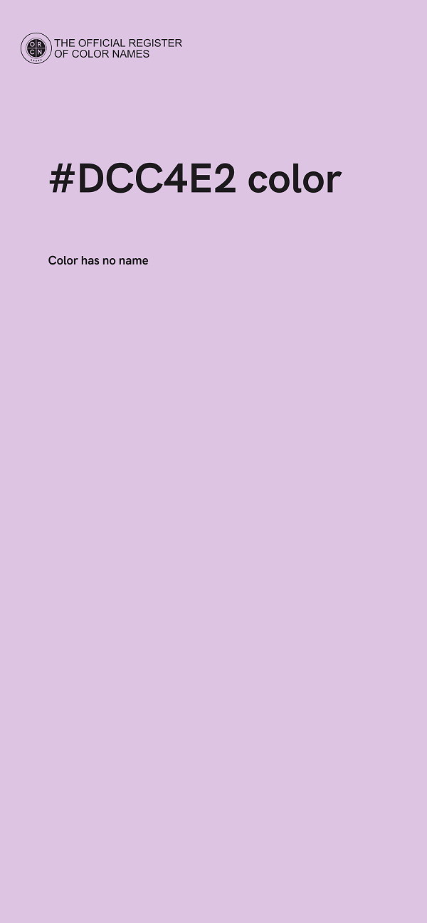 #DCC4E2 color image