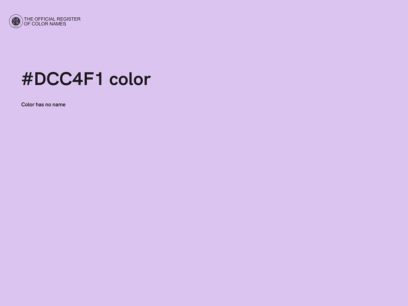 #DCC4F1 color image