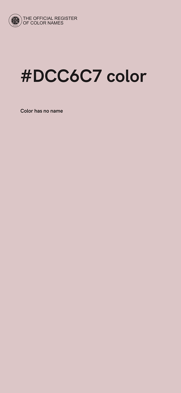 #DCC6C7 color image