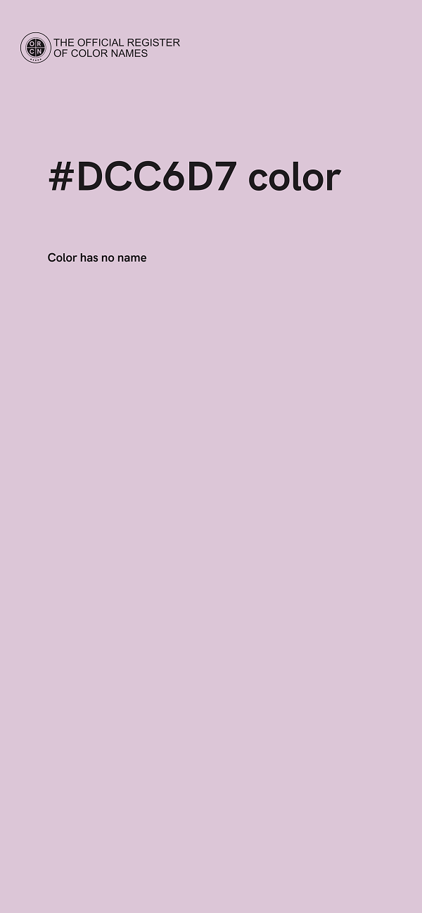 #DCC6D7 color image