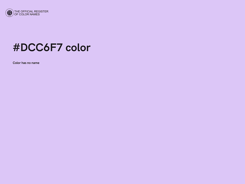 #DCC6F7 color image