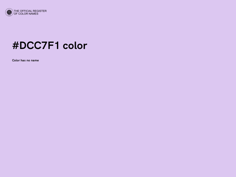 #DCC7F1 color image
