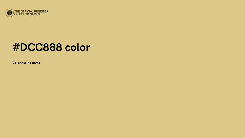 #DCC888 color image
