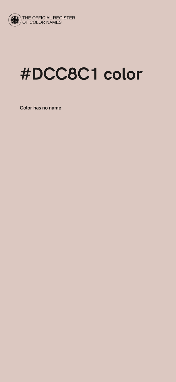 #DCC8C1 color image