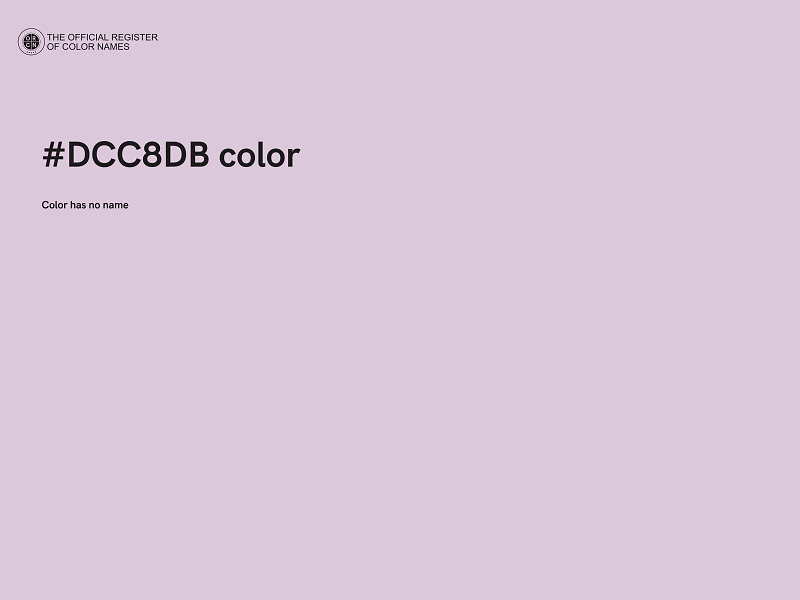 #DCC8DB color image