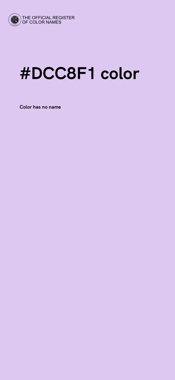 #DCC8F1 color image