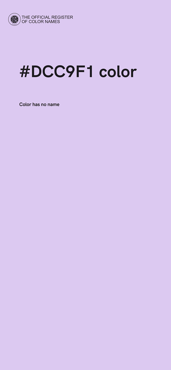 #DCC9F1 color image