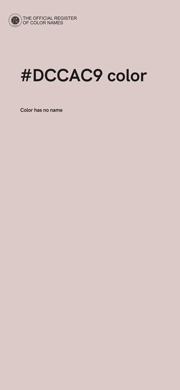 #DCCAC9 color image